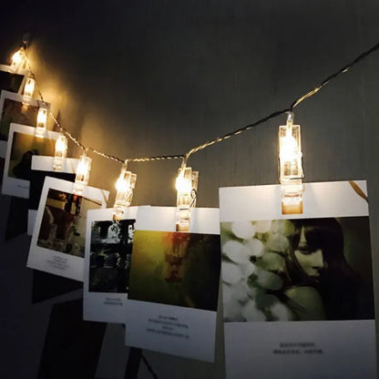 Photo Clip Fairy Lights – 3M LED String Lights for Photo Wall Decor