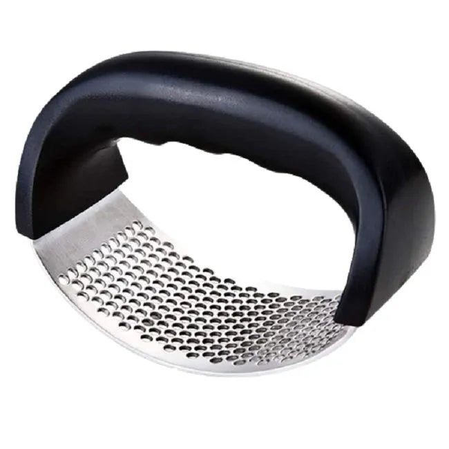 Stainless Steel Garlic Press – Ginger & Garlic Crusher Tool