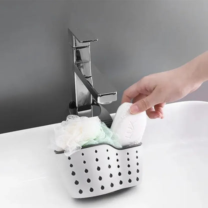 Kitchen Sink Hanging Drain Basket – Plastic Sink Organizer