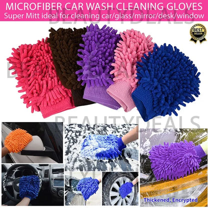 Microfiber Car Wash Glove – Soft Auto Cleaning Mitt