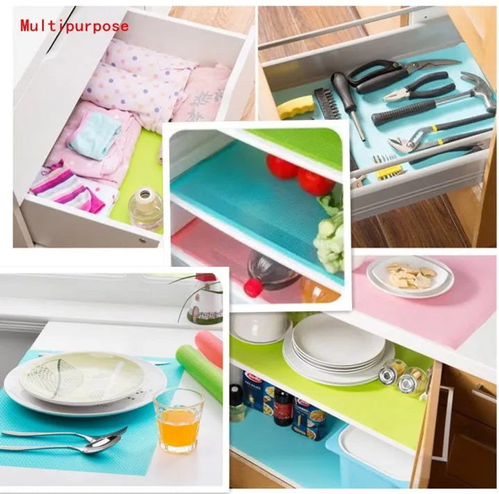 Silicone Shelf Liners – Fridge & Cabinet Organizer Mats
