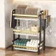 3-Tier Dish Drying Rack | Kitchen Dish Drainer & Organizer Stand