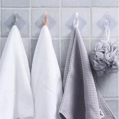 6PCS Sticky Hooks – Strong Clear Wall & Door Hooks
