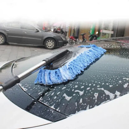 Adjustable Car Cleaning Mop – Long Handle Microfiber Car Wash Brush for Auto Detailing & Dust Cleaning