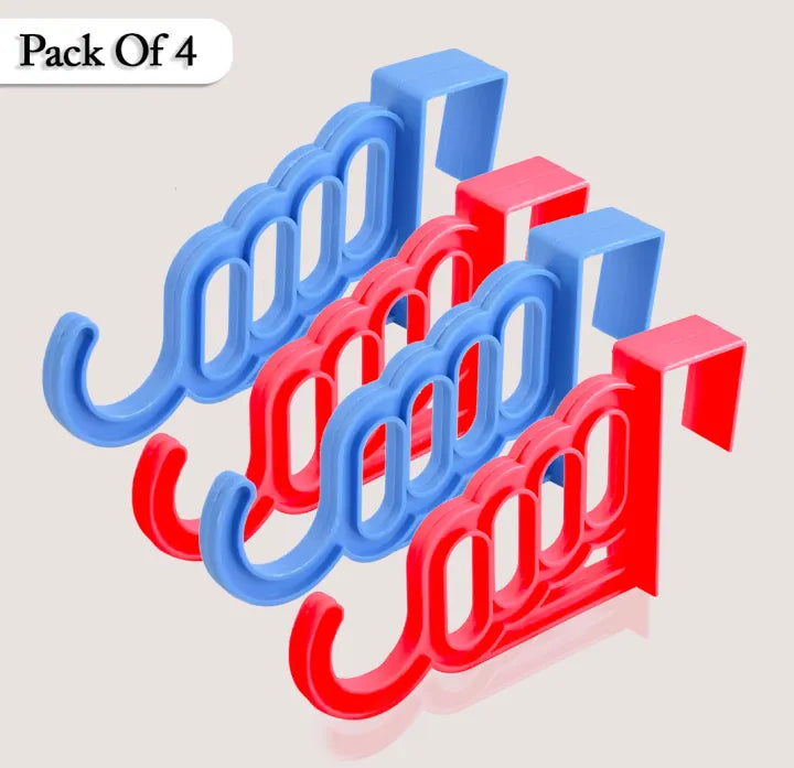 Multi‑Functional 4‑Hole Clothes Hanger – Closet Space Saver Hook