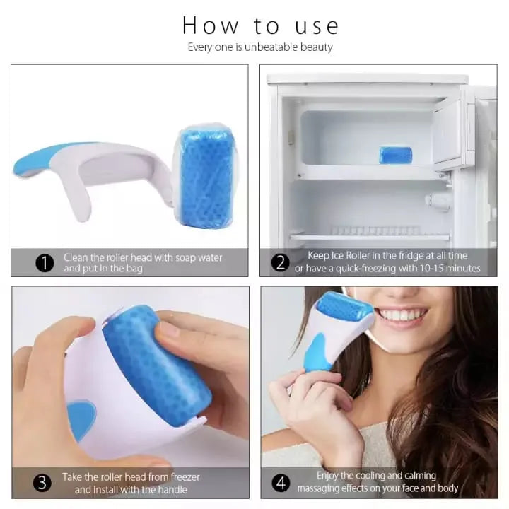 Face Ice Roller Massager – Anti‑Wrinkle & Skin Lifting Tool