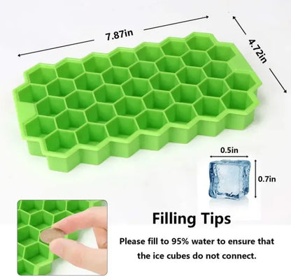 Silicone Ice Tray – BPA Free 37 Grid Ice Cube Mold