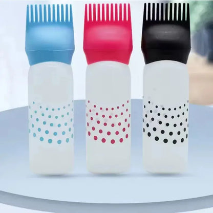 Refillable Shampoo & Dye Bottle with Comb – Multipurpose Hair Colouring Applicator
