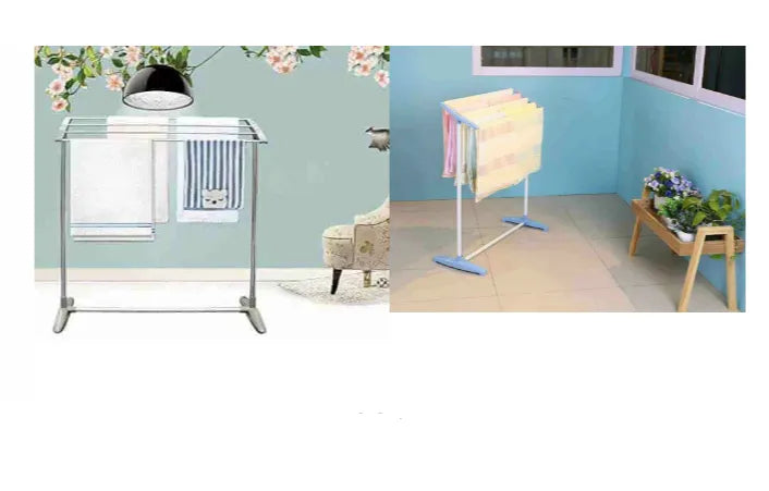 Stainless Steel Mobile Towel Rack – Compact Space-Saving Drying Stand