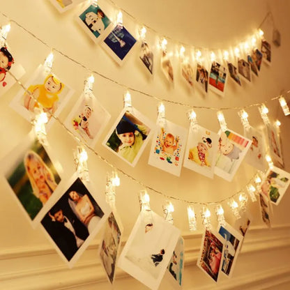 Photo Clip Fairy Lights – 3M LED String Lights for Photo Wall Decor