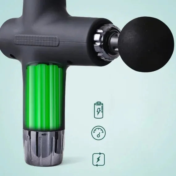 LifeCare Professional Deep Tissue Massage Gun – 8 Heads for Total Body Recovery