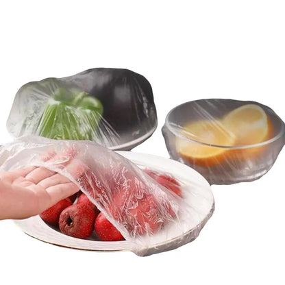 100pc Disposable Cling Film Cover Household Refrigerator Food Fruit Preservation Cover