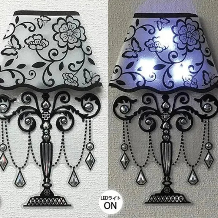 Decorative LED Lamp Wall Sticker – 3D Glow Wall Decal for Bedroom & Living Room Interior Decor