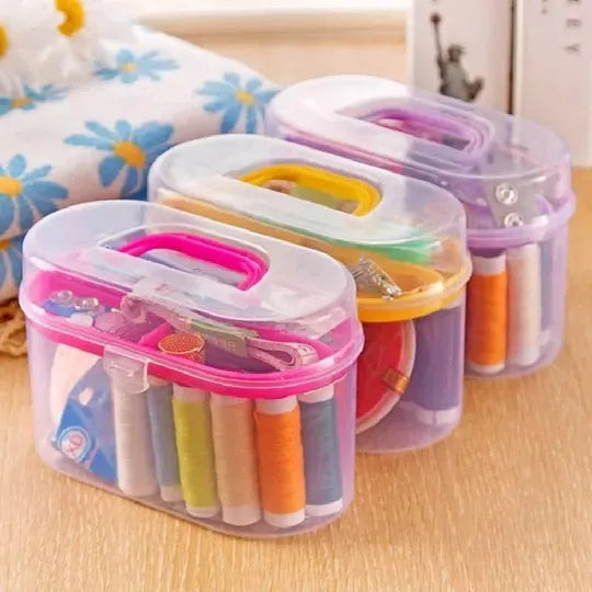 Mini Sewing Kit Box – Needle Thread & Scissor Repair Set