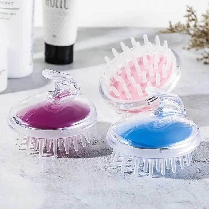 Silicone Hair Wash & Scalp Massage Brush
