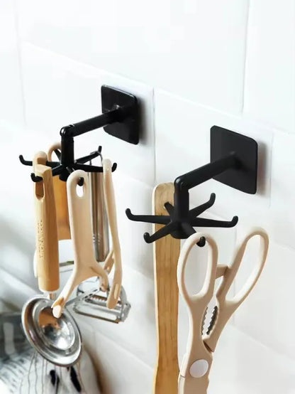 360 Rotating Hook – Punch Free Kitchen Wall Hanger