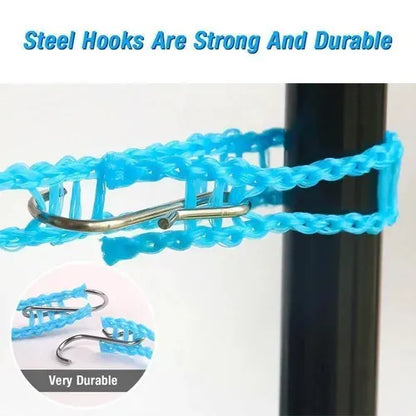 Heavy-Duty 5-Meter Plastic Clothesline – Windproof & Portable Hanging Rope