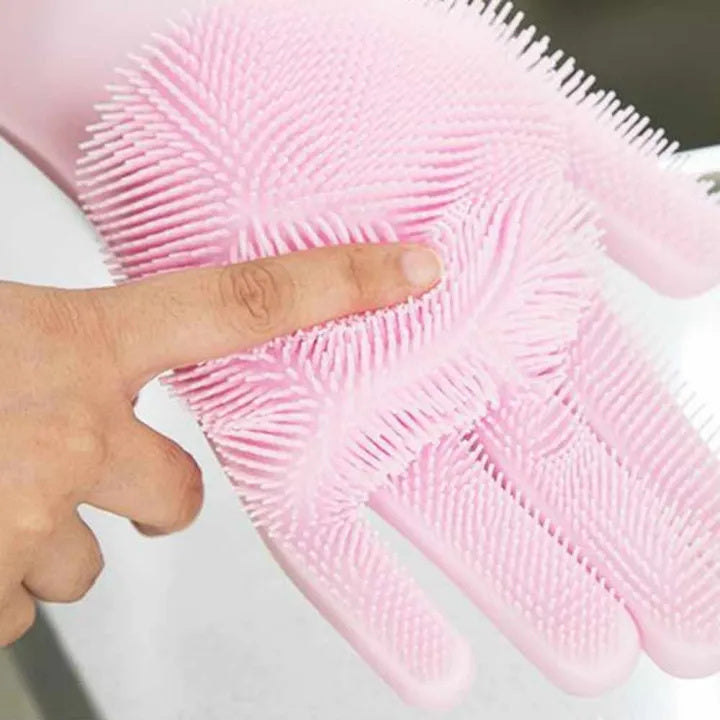 Magic Silicone Dishwashing Gloves