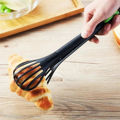Kitchen Tongs & Whisk – Nylon Egg Beater Tool