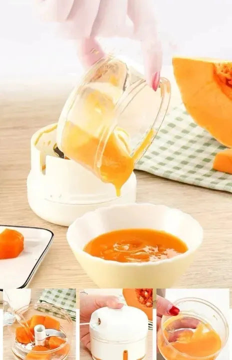 Manual Mini Food Chopper – Hand Pull Vegetable Cutter Tool