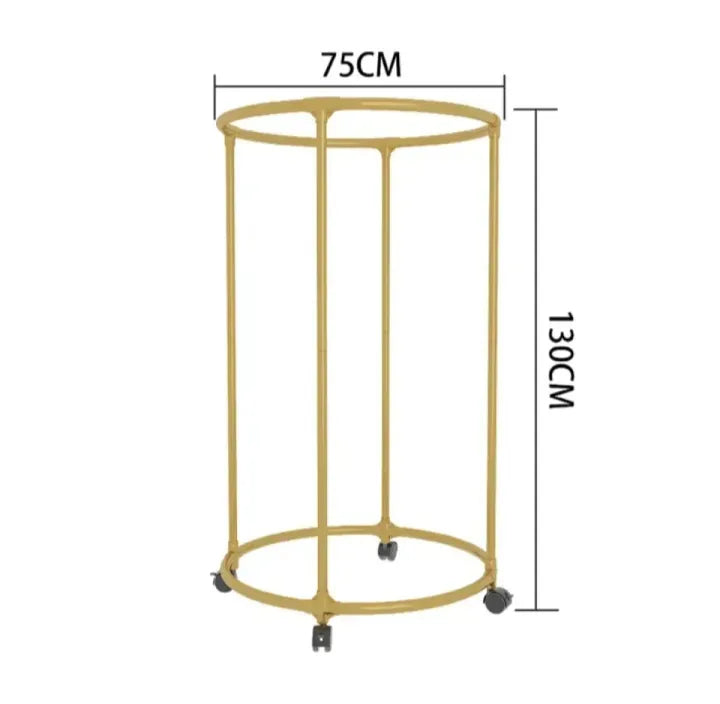 Premium Rotating Floor Garment Rack – Large Capacity Space Saving Clothes Hanger with Wheels