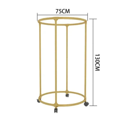 Premium Rotating Floor Garment Rack – Large Capacity Space Saving Clothes Hanger with Wheels