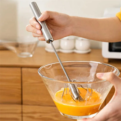 Semi‑Automatic Push Whisk – Egg & Cream Beater Tool