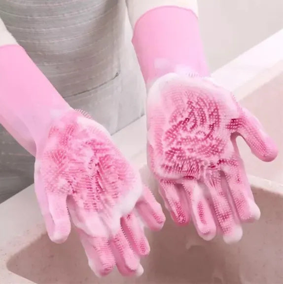 Magic Silicone Dishwashing Gloves