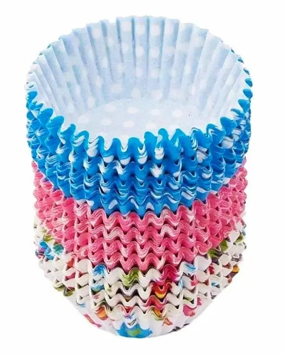 100-Piece Multicolour Cupcake & Muffin Paper Liners