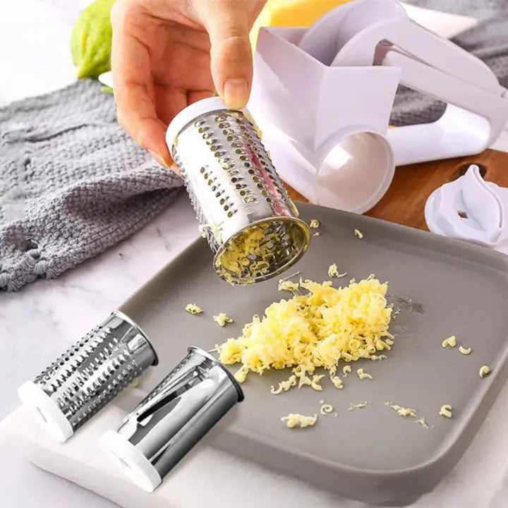 Handheld Rotary Grater – Cheese & Vegetable Slicer Tool