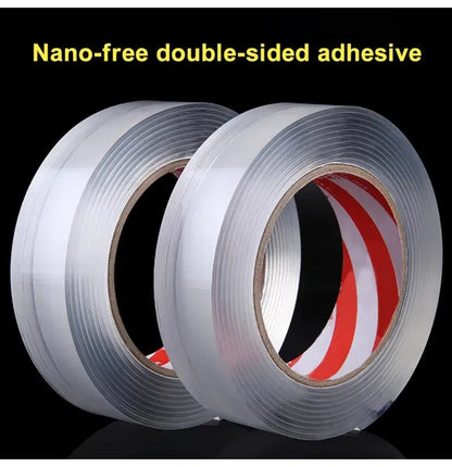 Nano Double-Sided Transparent Tape | Washable & Reusable Strong Adhesive