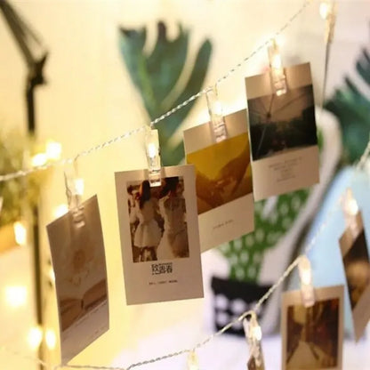 Photo Clip Fairy Lights – 3M LED String Lights for Photo Wall Decor