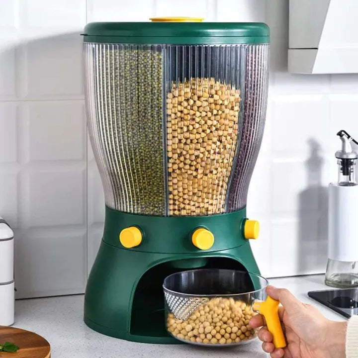 360° Rotating Multifunctional Grain Dispenser – 20KG Capacity