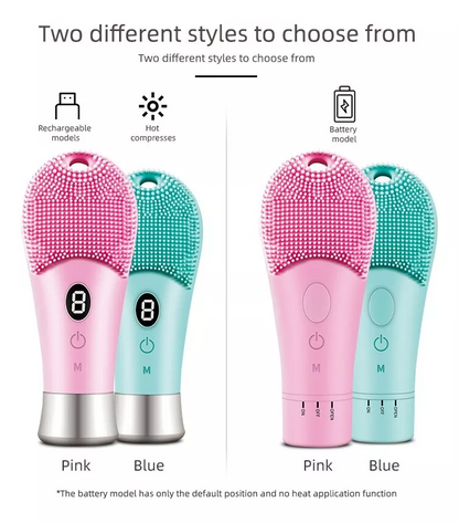USB Face Cleansing Brush – Deep Clean Silicone Massager