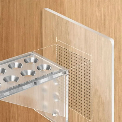 4PCS Wall Shelf Hooks – Self‑Adhesive Storage Support Clips