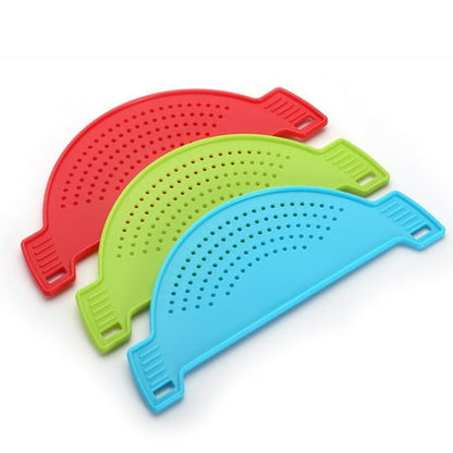 Clip-On Pot Strainer | Rice Washing Drain Basket & Kitchen Food Strainer