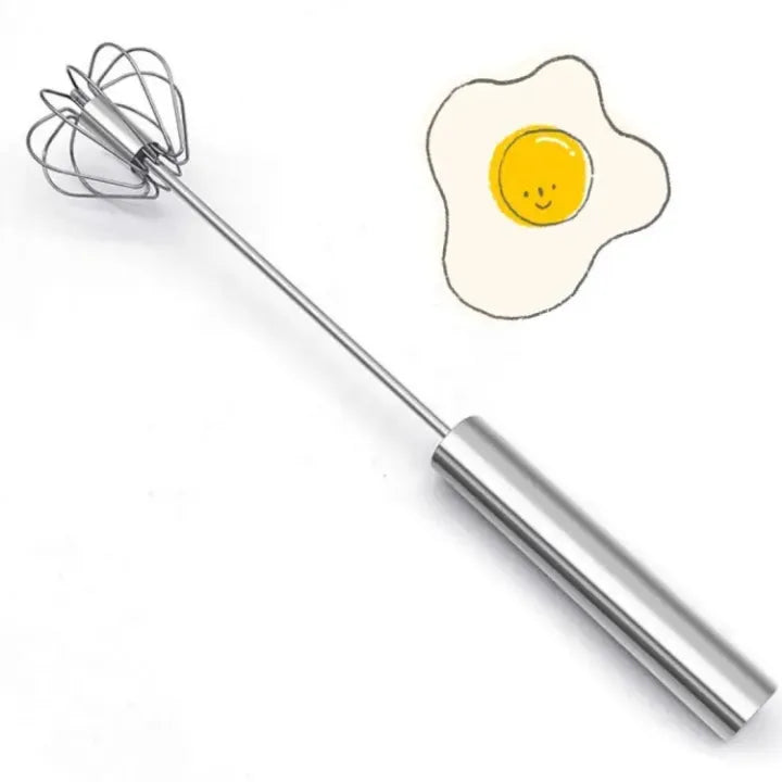 Semi‑Automatic Push Whisk – Egg & Cream Beater Tool