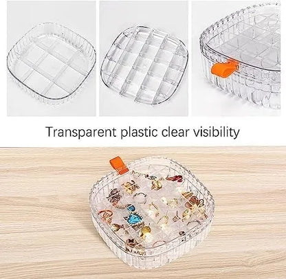 3 Layer Acrylic Transparent Storage Box – Jewellery Organizer & Makeup Storage