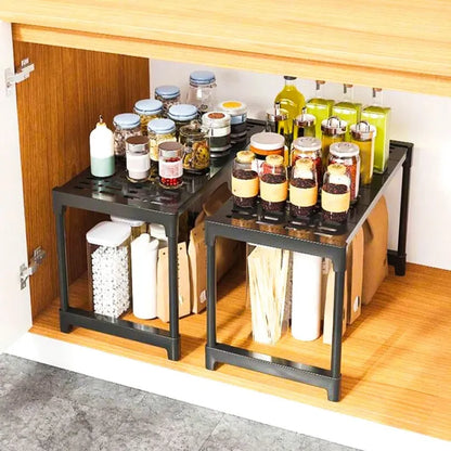 Single Tier Microwave Rack – Kitchen Counter Storage Shelf