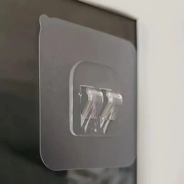 Clear Wall Hooks – Self‑Adhesive Shelf Fixing Clips