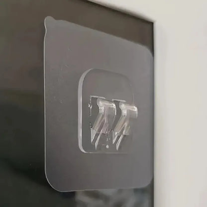 Clear Wall Hooks – Self‑Adhesive Shelf Fixing Clips