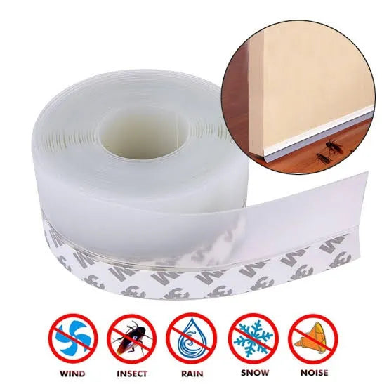 Silicone Door Bottom Sealing Strip – Self-Adhesive Weather Strip (5 Meter)
