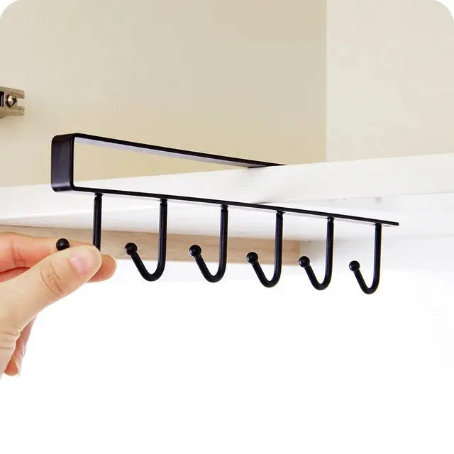 Kitchen Hook Rack – 10 Hooks Cup & Utensil Holder