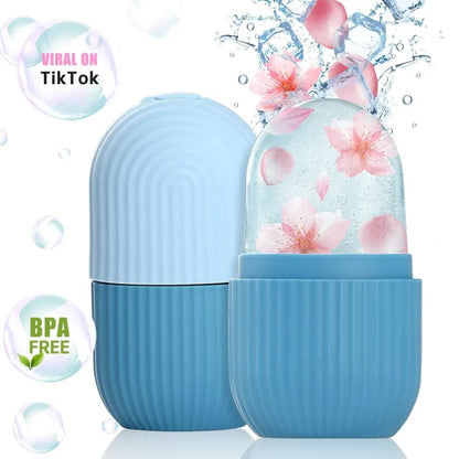 Silicone Ice Roller – Facial Massager for Glowing Skin & Eye Bags