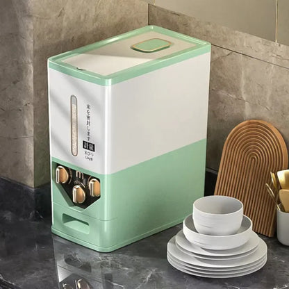 Japanese-Style Automatic Rice Dispenser – Precision Grain Storage