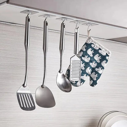 10PCS Sticky Hooks – Waterproof Wall & Ceiling Hook Set