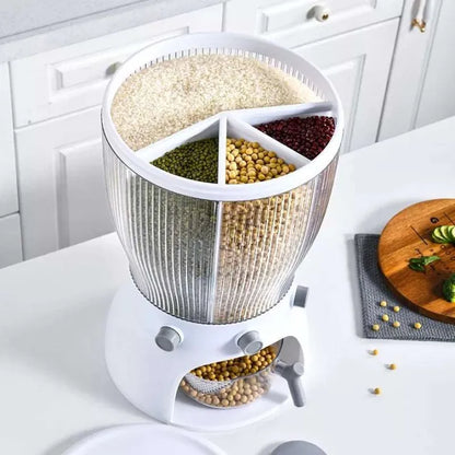 360° Rotating Multifunctional Grain Dispenser – 20KG Capacity