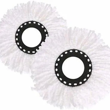 2-Piece Microfiber Mop Refill Set – High-Absorbency Spin Mop