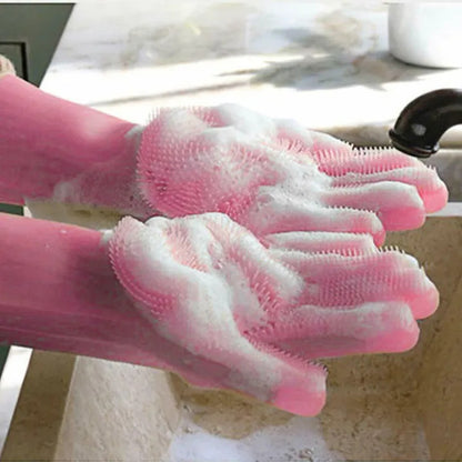 Magic Silicone Dishwashing Gloves