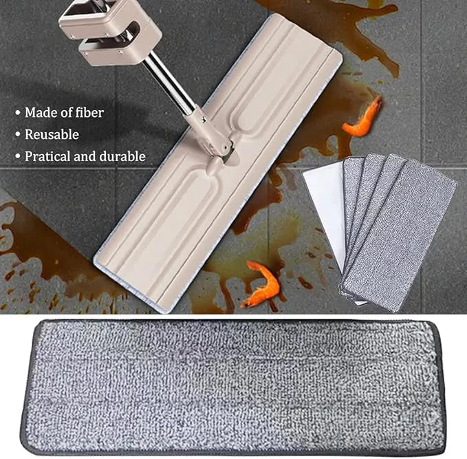Washable Microfiber Replacement Pads – Flat Mop Refills